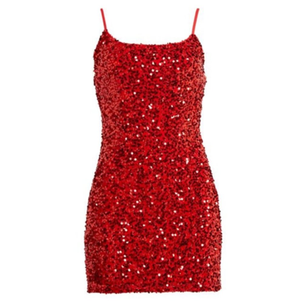 BP Sparkling Red Mini Dress